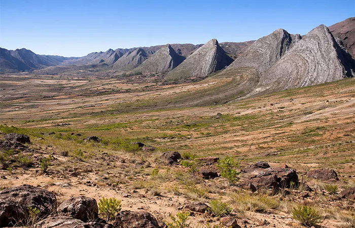 Toro Toro National Park with vast plateau, rugged rock formations and mountains